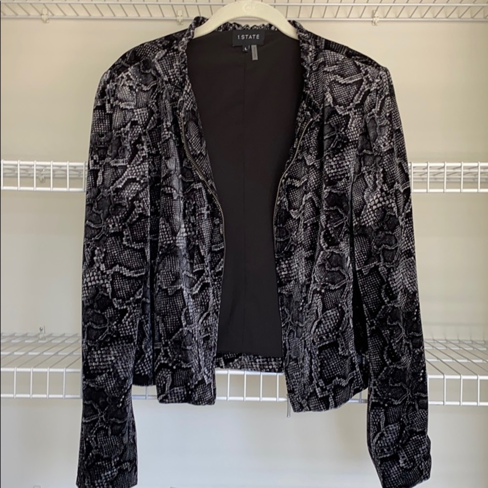 1. State velvety jacket